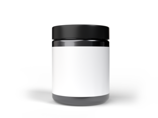 Whey protein and mass gain plastic jar, bottle packaging mockup 3d glossy plastic design. Fitness nutrition canister design template for pill capsule cylinder, vitamins. Supplement gym and workout
