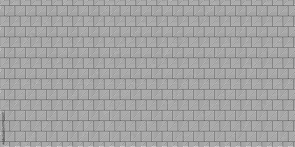 Poster abstract overlapping vector abstract pattern wave lines fabric white and gray square line background