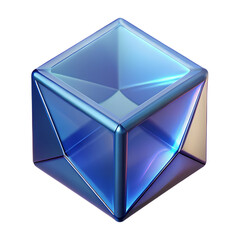 abstract blue crystal