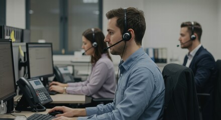 customer service worker activities in his office