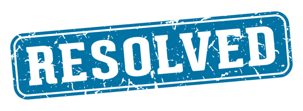 resolved rectangular sign. resolved stamp