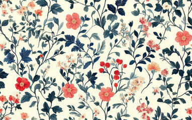 Vintage floral texture art background
