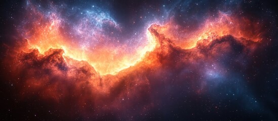 Fototapeta premium Colorful Nebula in Deep Space (1)