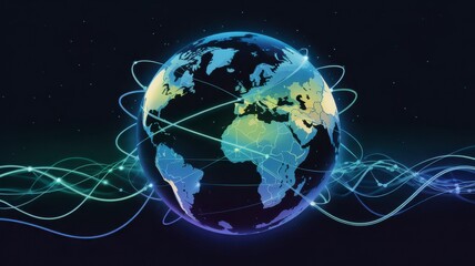 Fototapeta premium World Telecommunication and Information Society Day emphasizes importance of digital connectivity and innovation across the globe