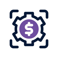 management dual tone icon. Sleek and modern vector icon for websites, mobile apps, marketing materials, and corporate design. Fully scalable and ready to use.