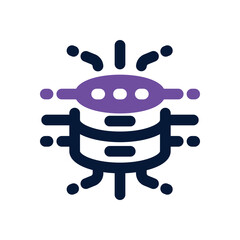 fintech data dual tone icon. Sleek and modern vector icon for websites, mobile apps, marketing materials, and corporate design. Fully scalable and ready to use.