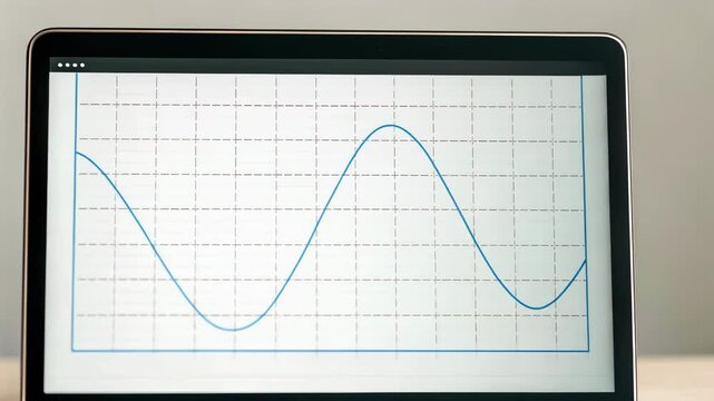 Digital screen analysis of strength testing data through graph displays in engineering applications, emphasizing precision and effective trends.
