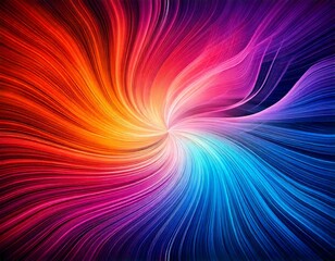 Obraz premium Whirl color art pattern with depth visualization 