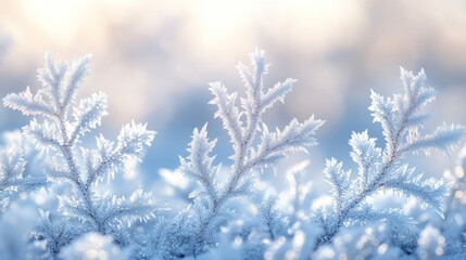 Obraz premium Frozen winter branches