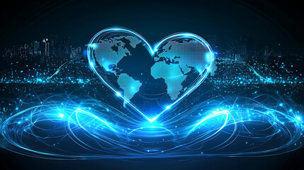 Obraz premium Global Heartbeat