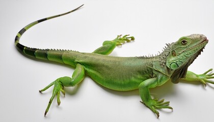 Naklejka premium lizard on a white background