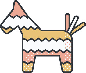 confetti ball Illustration on a white background.