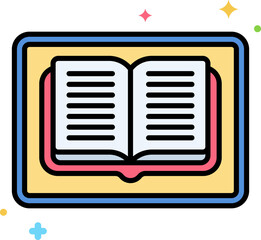 ebook Illustration on a white background.