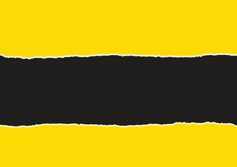 Creative paper tear effect background design vector