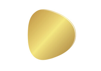 Modern abstract gold shape – elegant metallic blob design for branding, luxury backgrounds, and product packaging
