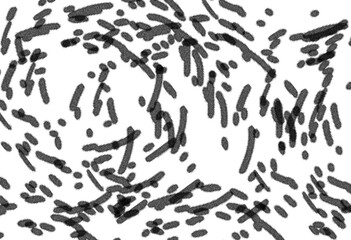 Abstract grunge black and white distressed texture background, Isolated on transparent background, PNG	