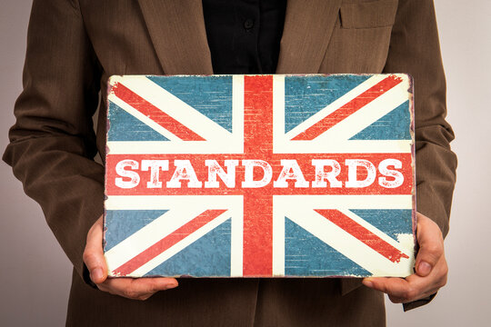 UK Standards and Quality in Business and Industry Concept