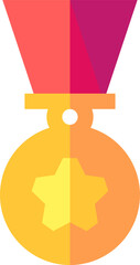 medal Illustration on a white background.