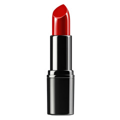 Bold Red Lipstick on transparent background