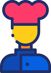 baker Illustration on a white background.