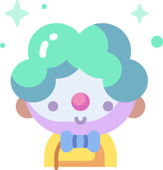 clown (2) Illustration on a white background