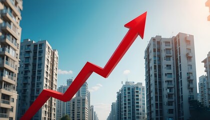 Apartment real estate price rise