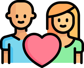 couple Illustration on a white background