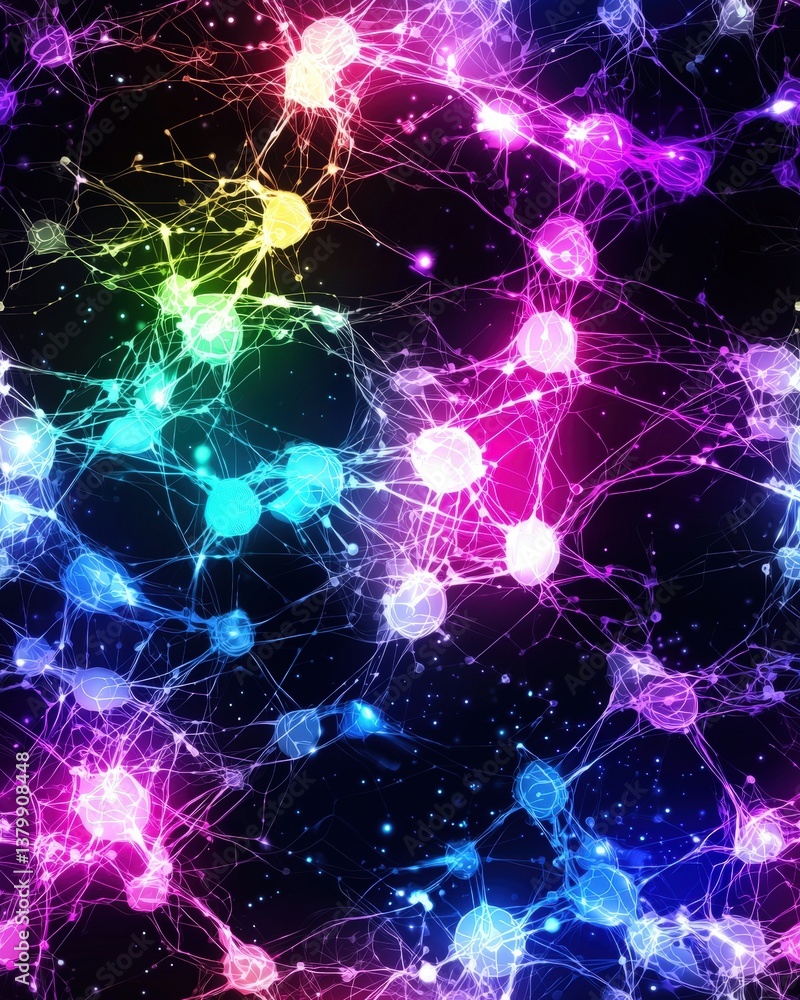 Poster colorful background with multiple lines creating an energetic and dynamic abstract visual effect