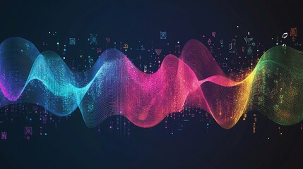 Digital Wave Data Flow Visualization
