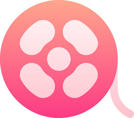 film reel Illustration on a white background