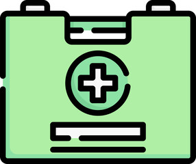 first aid kit Illustration on a white background