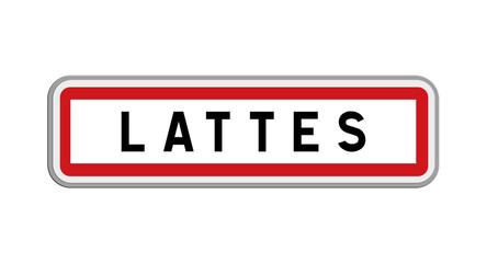 Panneau de Lattes, Hérault, Occitanie