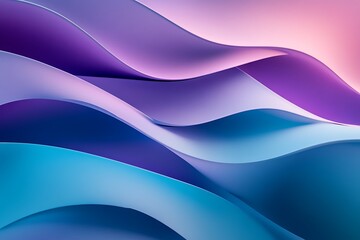 Modern Abstract Pattern with Curved Shapes and Artistic Flow