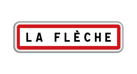 Panneau de La Flèche, Sarthe, Pays de la Loire