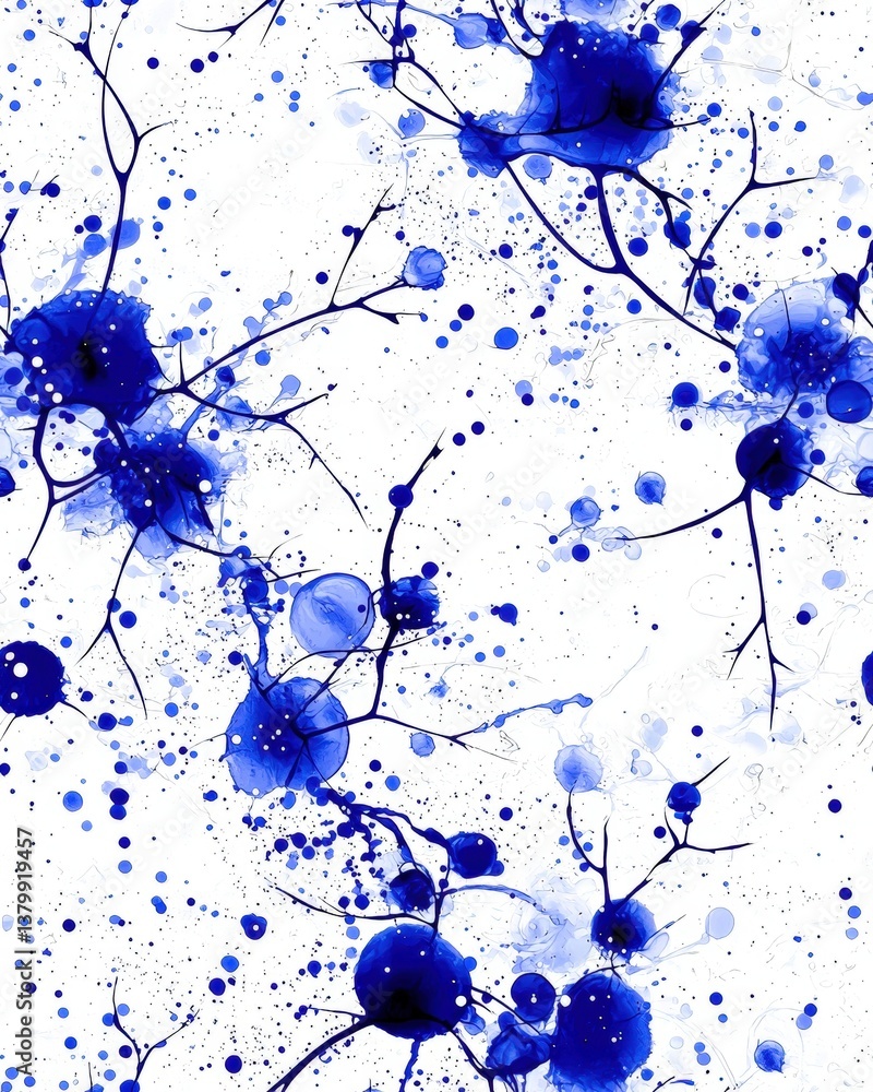 Poster soft and calming blue and white background creating a serene atmosphere for various designs