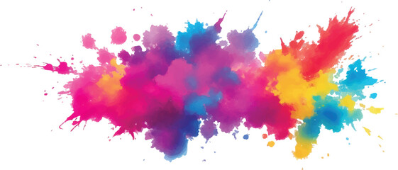 Stunning Watercolor Streaks, Stains, and Explosive Splashes in Vivid, Radiant Colors, Layered with Bold Brush Strokes and Set on a Clean White Background for a Modern, Artistic Impact.
