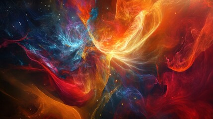 Obraz premium Abstract Cosmic Colorful Background