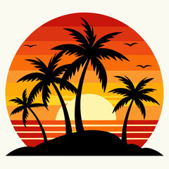 palm tree silhouette