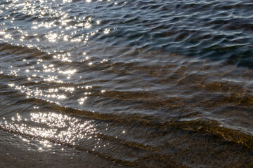 Sunlight on water ripples