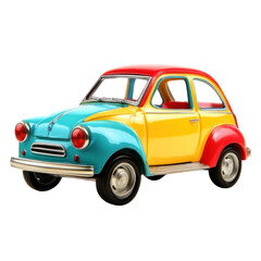 Bright Toy Car on transparent background