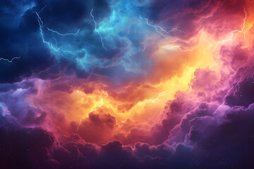 Descending Chaos: The Majestic Arrival of a Quickening Storm's Dynamic Ferocity