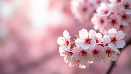 Fototapeta premium pink cherry blossoms