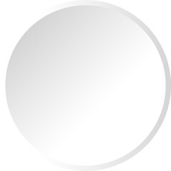 Colorful white circle shape button, PNG file no background  