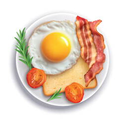 Continental Breakfast Background