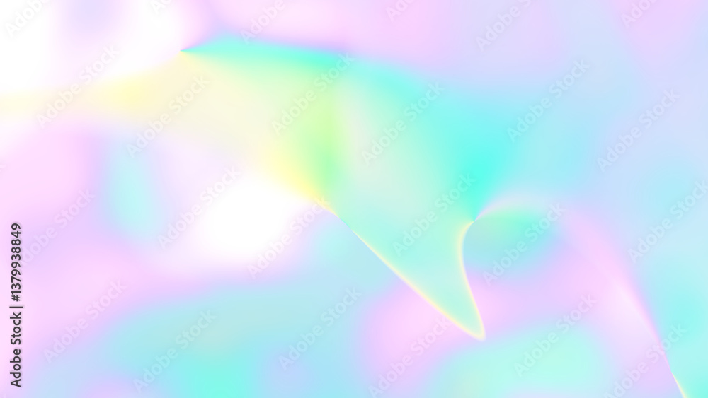 Poster Colorful gradient shape blur. Blur Gradient Shape transparent PNG shape gradient Shining circle holographic blurred shape rainbow colors. Abstract design