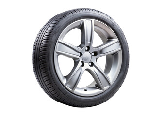 car wheel on white background