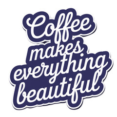 Cute coffee lettering 