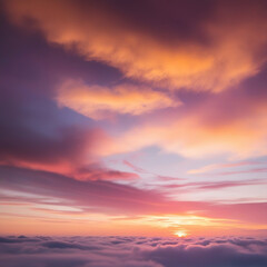 Fototapeta premium sunset in the sky