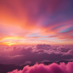 Fototapeta premium sunset in the clouds