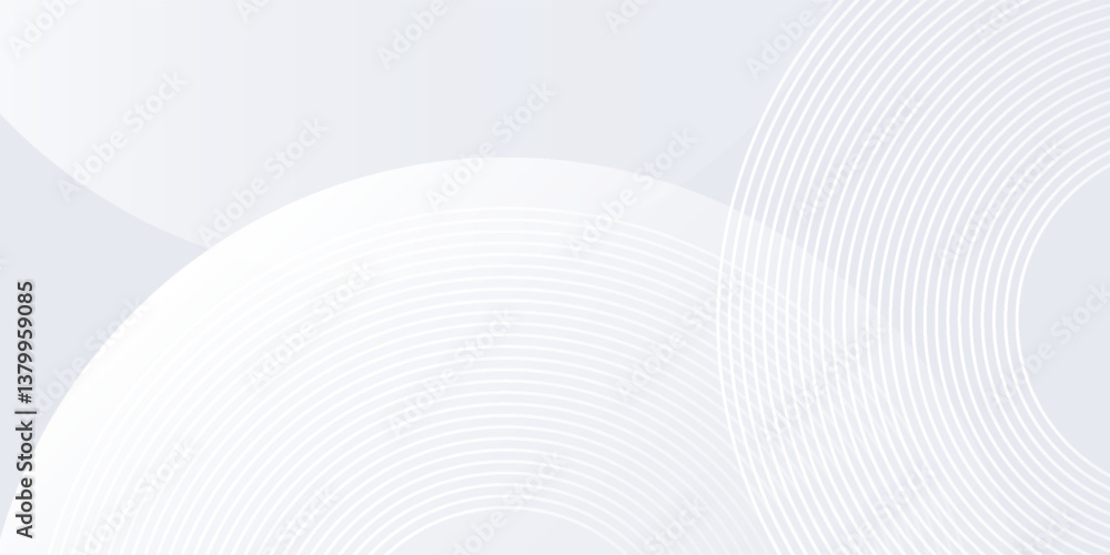 Poster abstract lines grey background with dynamic circle lines background